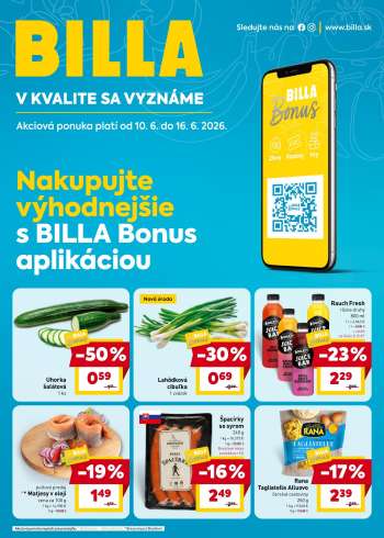 Leták Billa - 10.6.2026 - 16.6.2026.