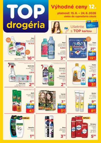 Leták TOP drogéria - 15.6.2026 - 24.6.2026.