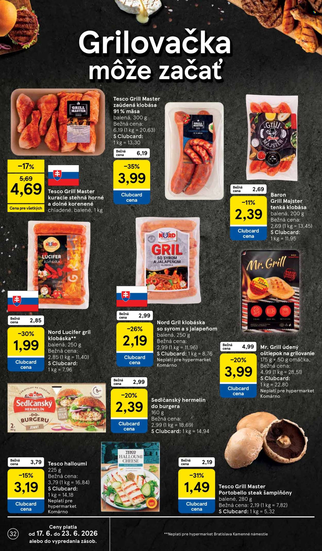 Leták TESCO - 17.6.2026 - 23.6.2026. Strana 32