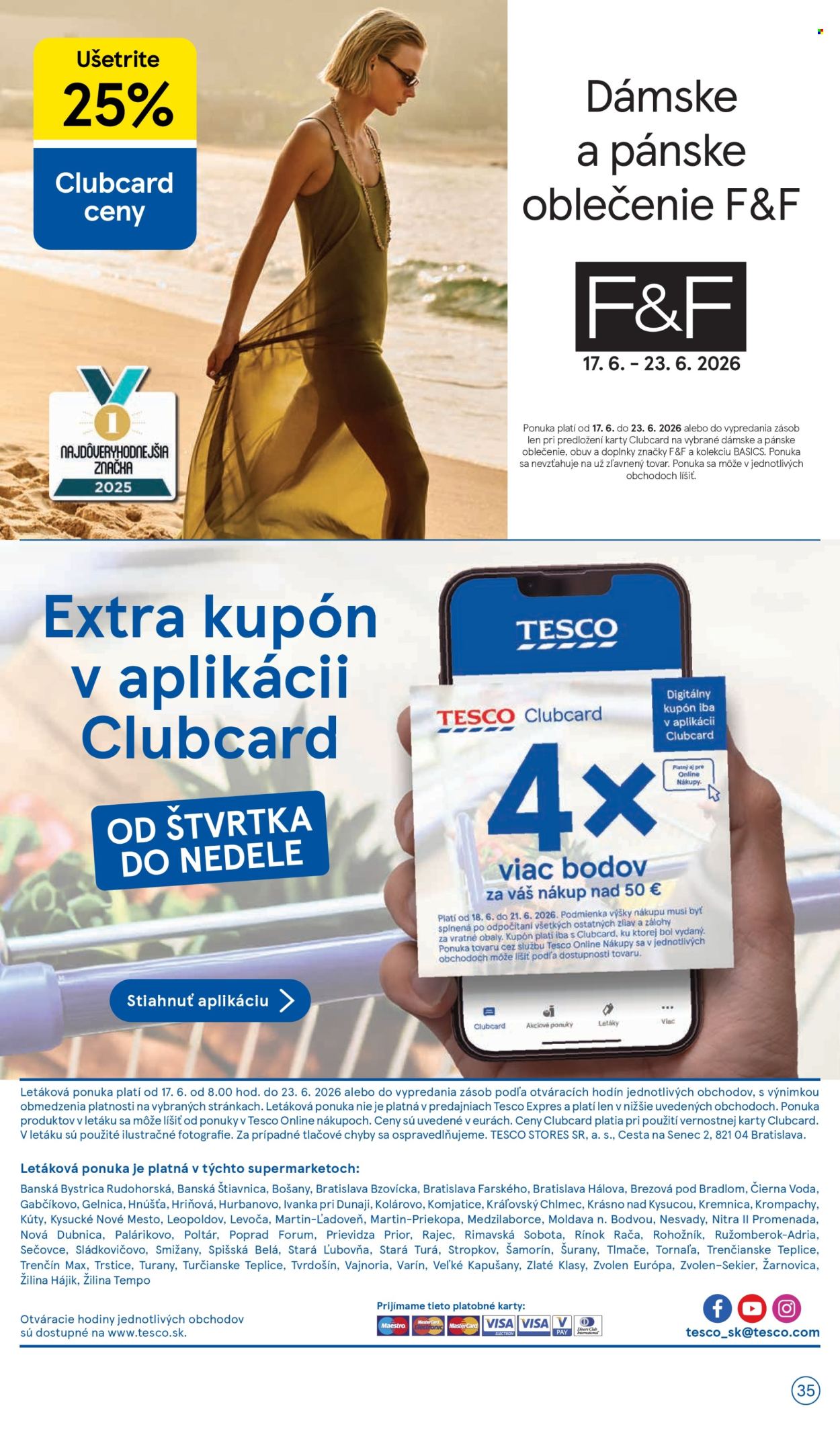 Leták TESCO supermarket - 17.6.2026 - 23.6.2026. Strana 35