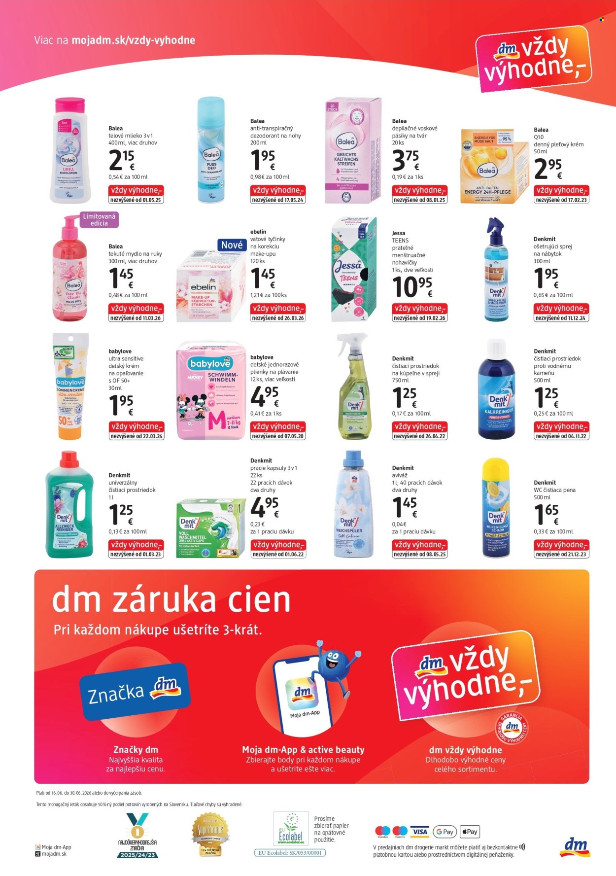 Leták dm drogerie - 1.6.2026 - 30.6.2026. Strana 4