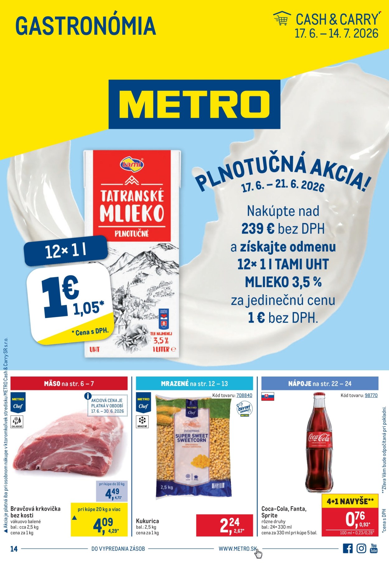 Leták Metro - 17.6.2026 - 14.7.2026. Strana 1