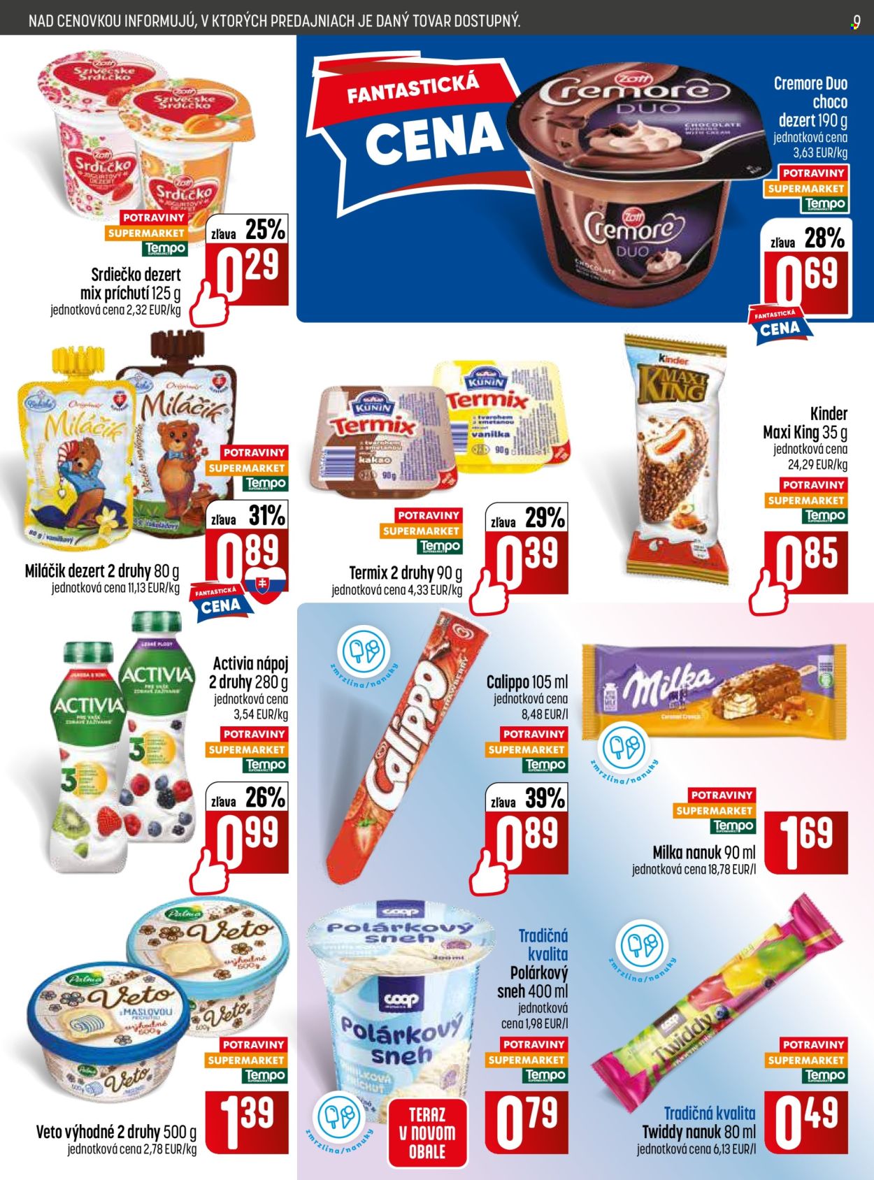 Leták COOP Jednota - 18.6.2026 - 24.6.2026. Strana 9