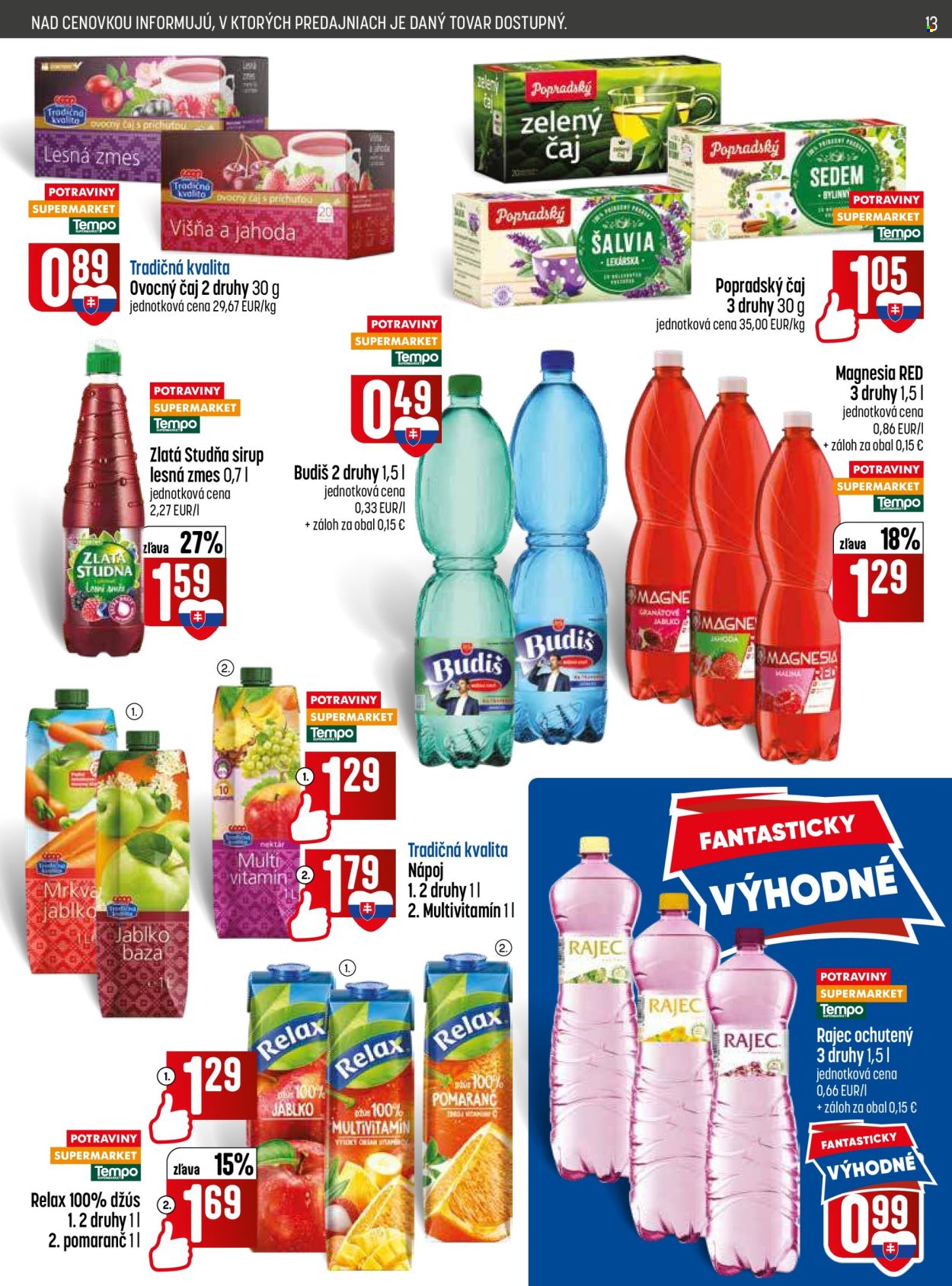 Leták COOP Jednota - 18.6.2026 - 24.6.2026. Strana 13