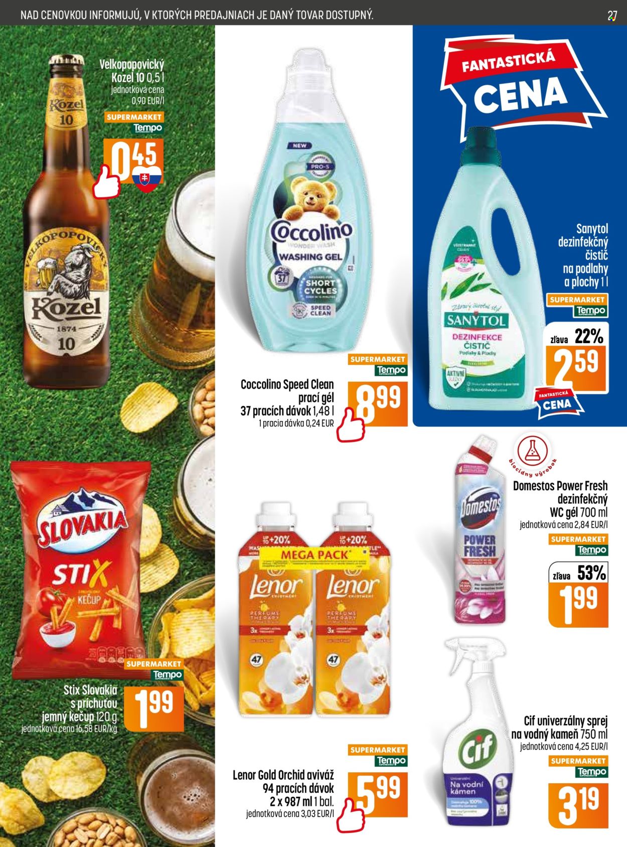 Leták COOP Jednota - 18.6.2026 - 24.6.2026. Strana 27