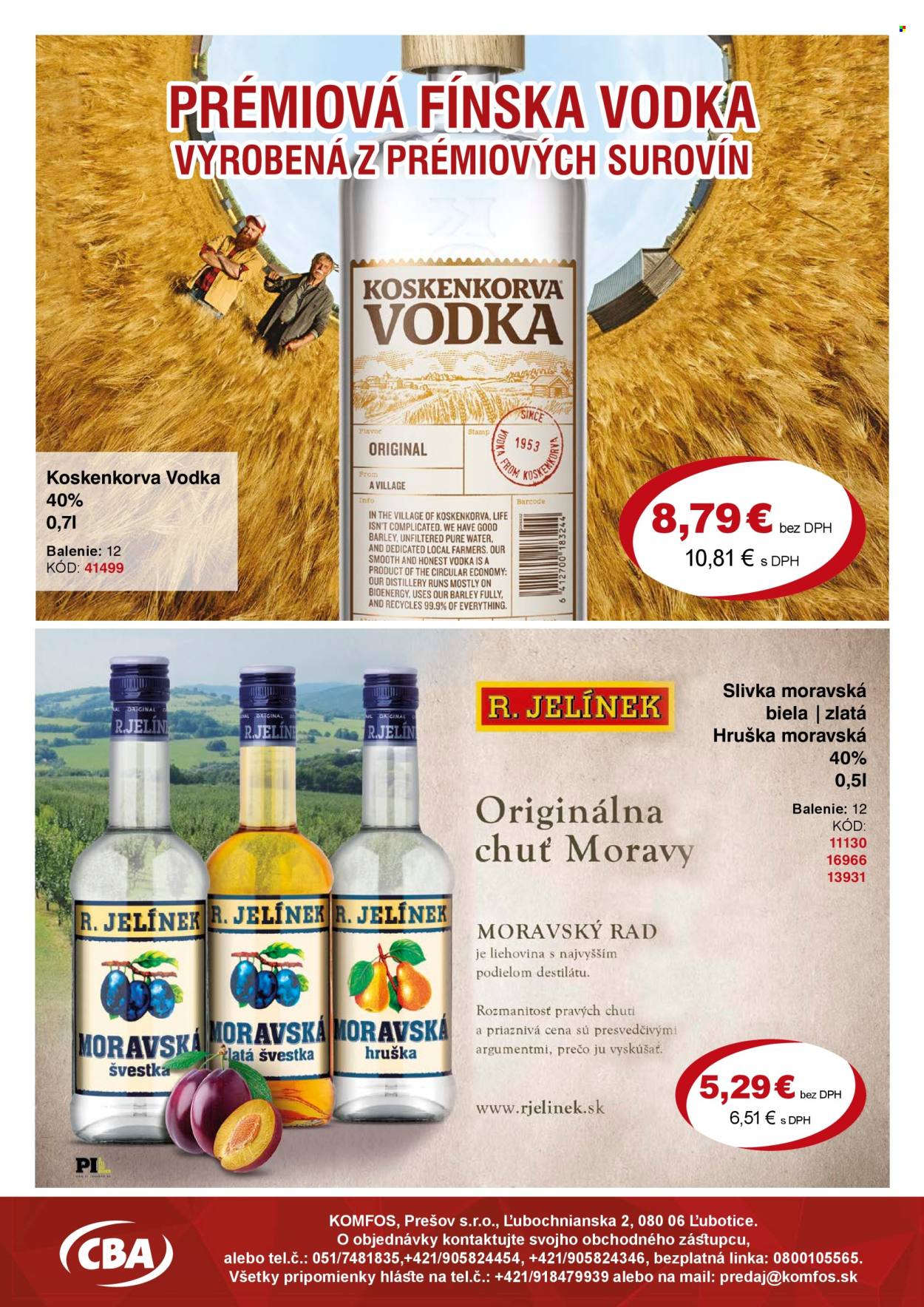 Leták CBA Komfos - 19.6.2026 - 30.6.2026. Strana 11