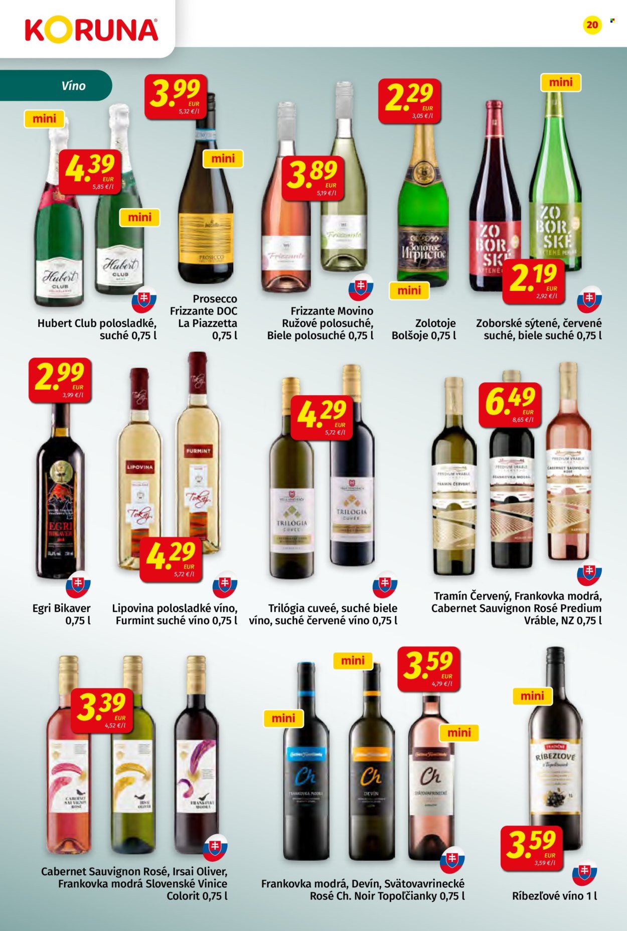Leták Potraviny KORUNA - 19.6.2026 - 1.7.2026. Strana 20