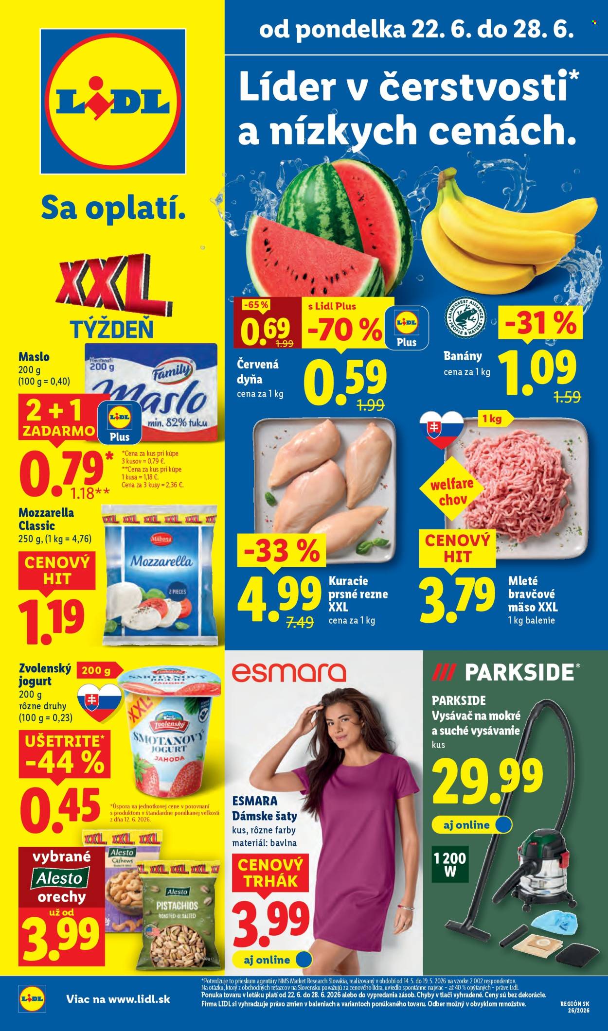 Leták Lidl - 22.6.2026 - 28.6.2026. Strana 1