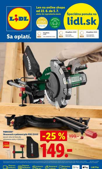 Leták Lidl - 22.6.2026 - 5.7.2026.