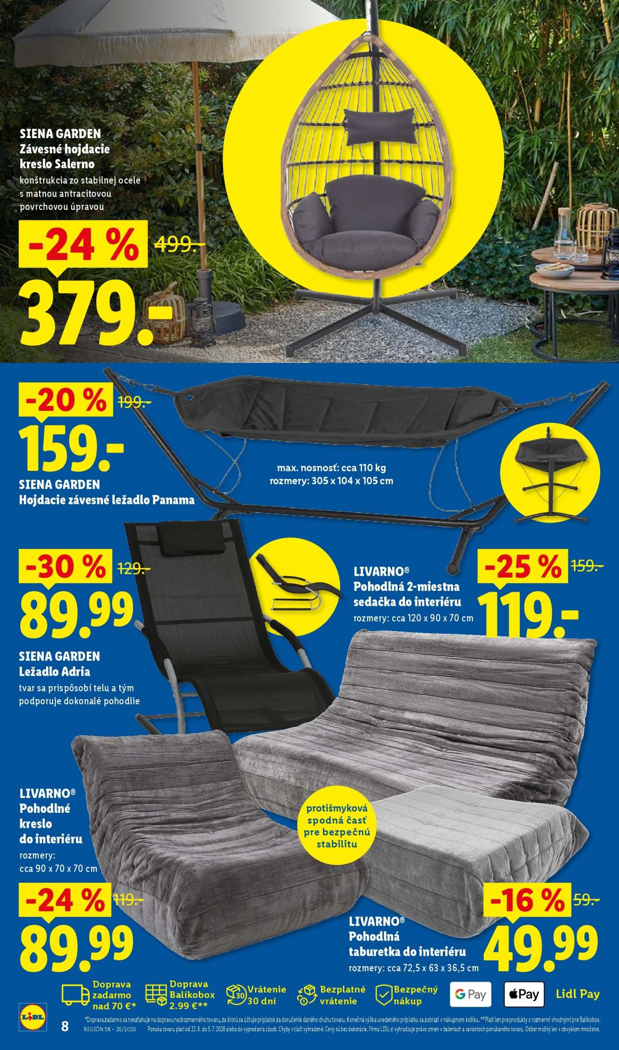 Leták Lidl - 22.6.2026 - 5.7.2026. Strana 8