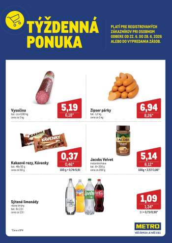 Leták Metro - 22.6.2026 - 28.6.2026.