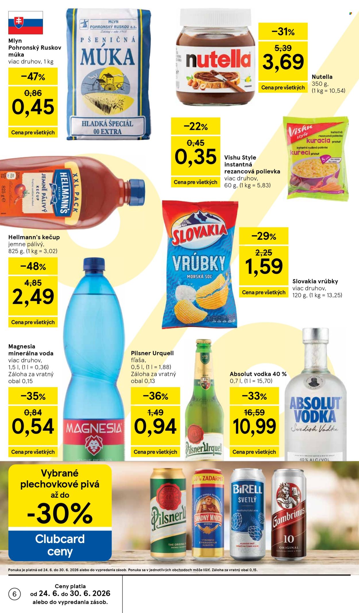 Leták TESCO - 24.6.2026 - 30.6.2026. Strana 6