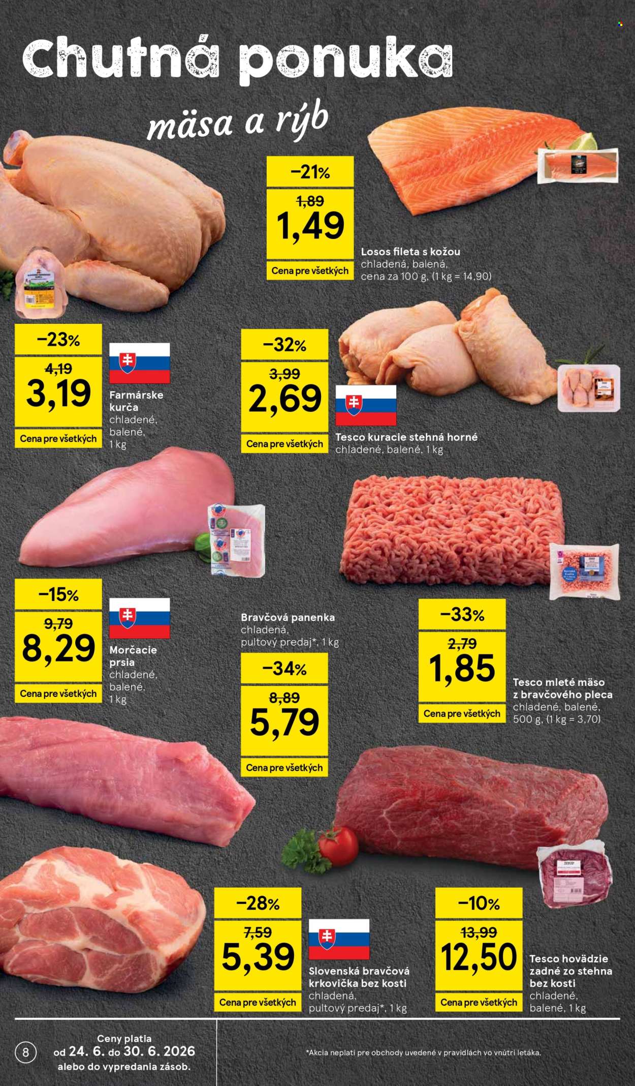 Leták TESCO - 24.6.2026 - 30.6.2026. Strana 8