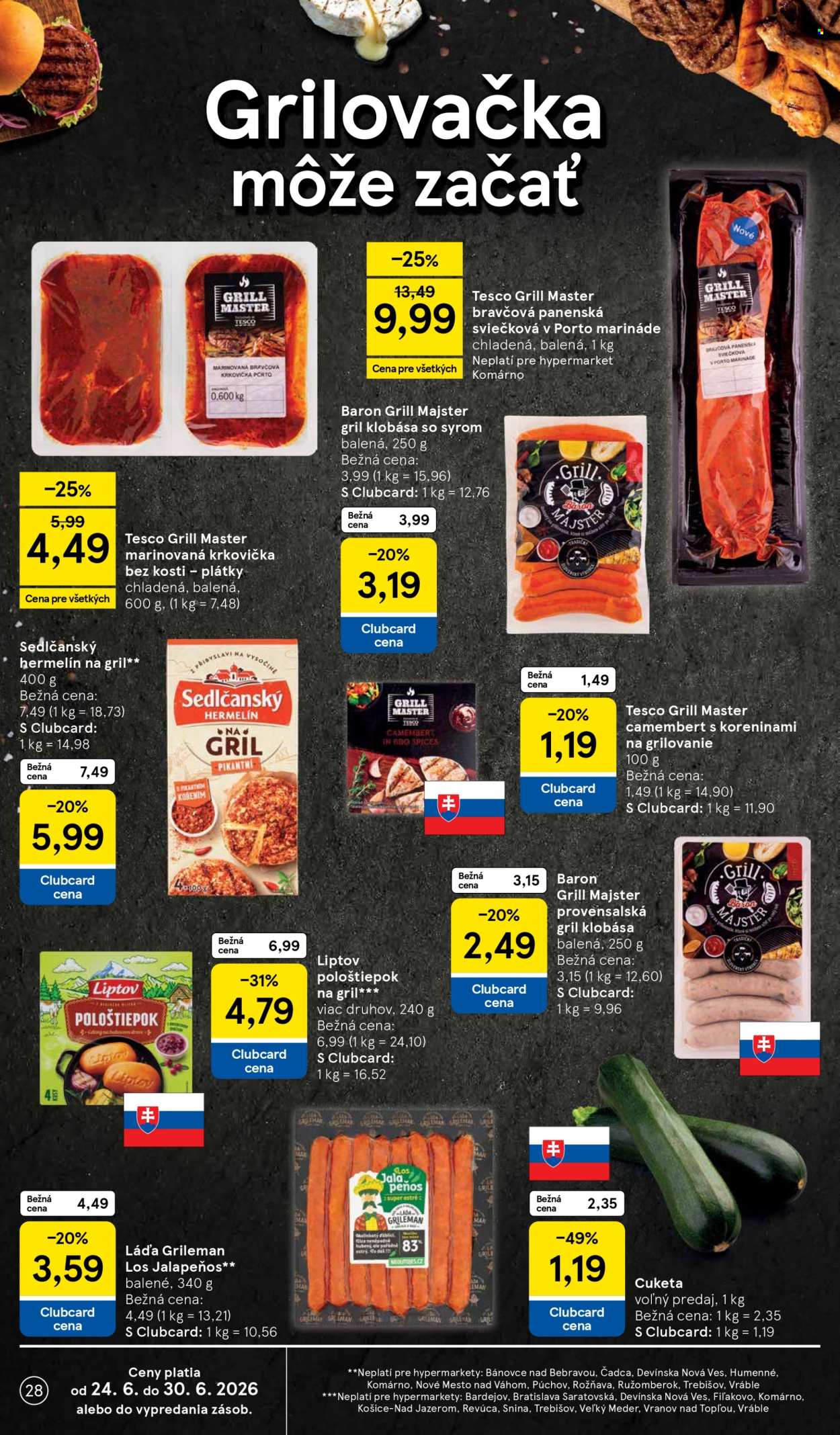 Leták TESCO - 24.6.2026 - 30.6.2026. Strana 28