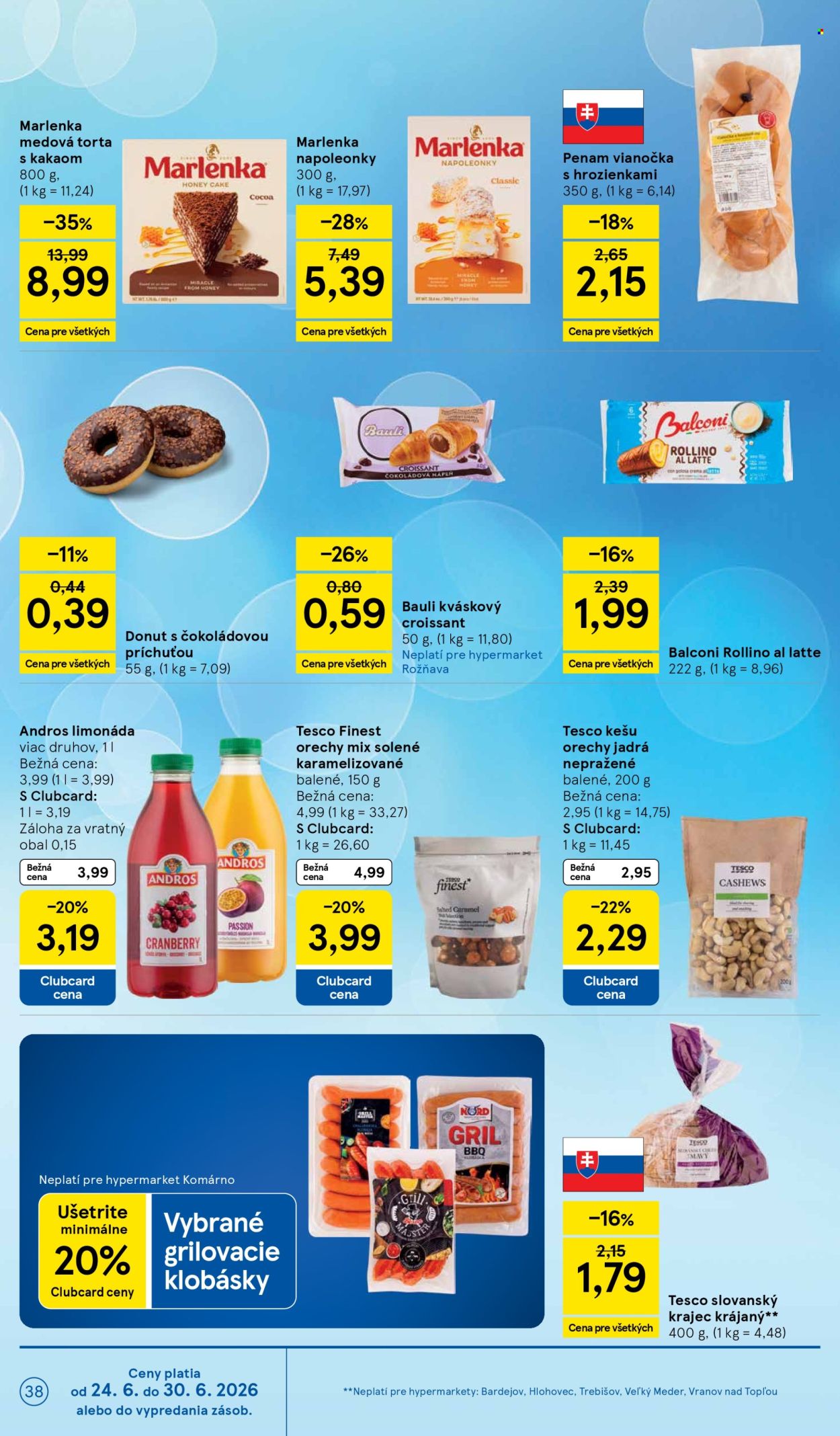 Leták TESCO - 24.6.2026 - 30.6.2026. Strana 38