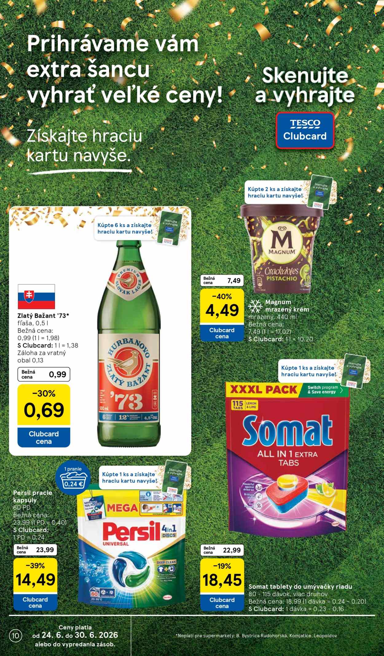 Leták TESCO supermarket - 24.6.2026 - 30.6.2026. Strana 10