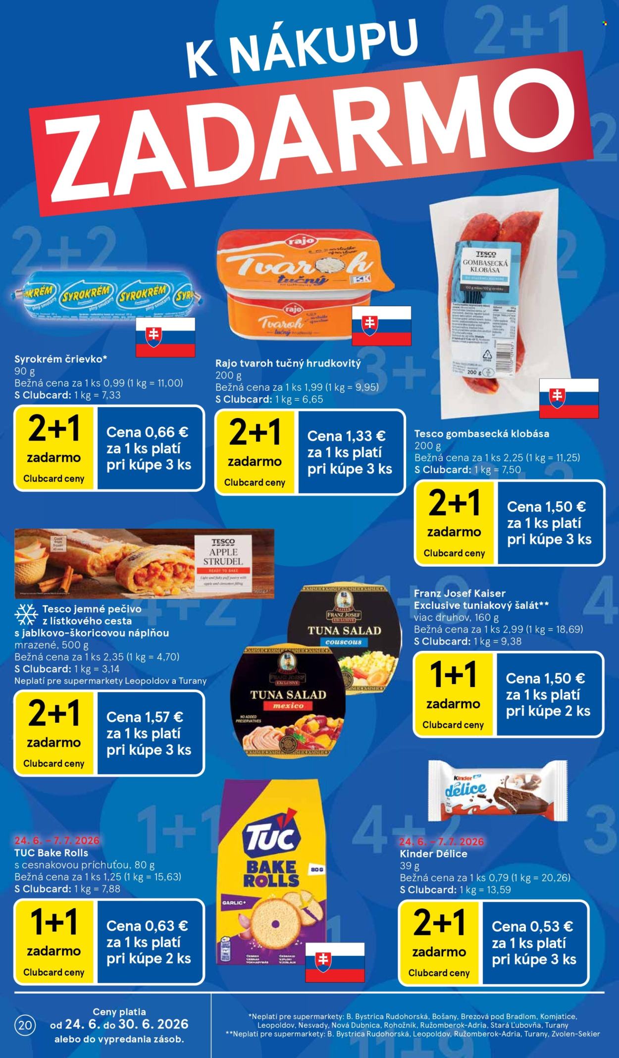 Leták TESCO supermarket - 24.6.2026 - 30.6.2026. Strana 20