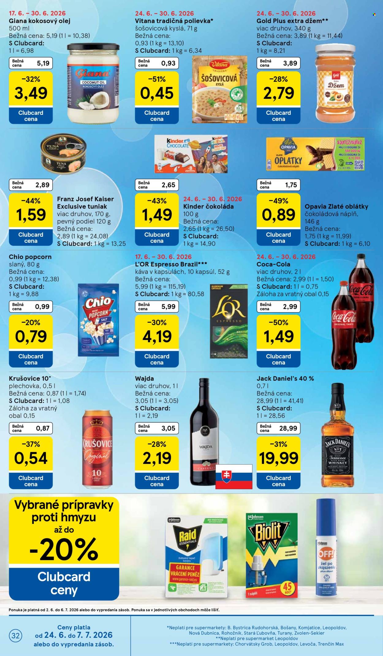Leták TESCO supermarket - 24.6.2026 - 30.6.2026. Strana 32