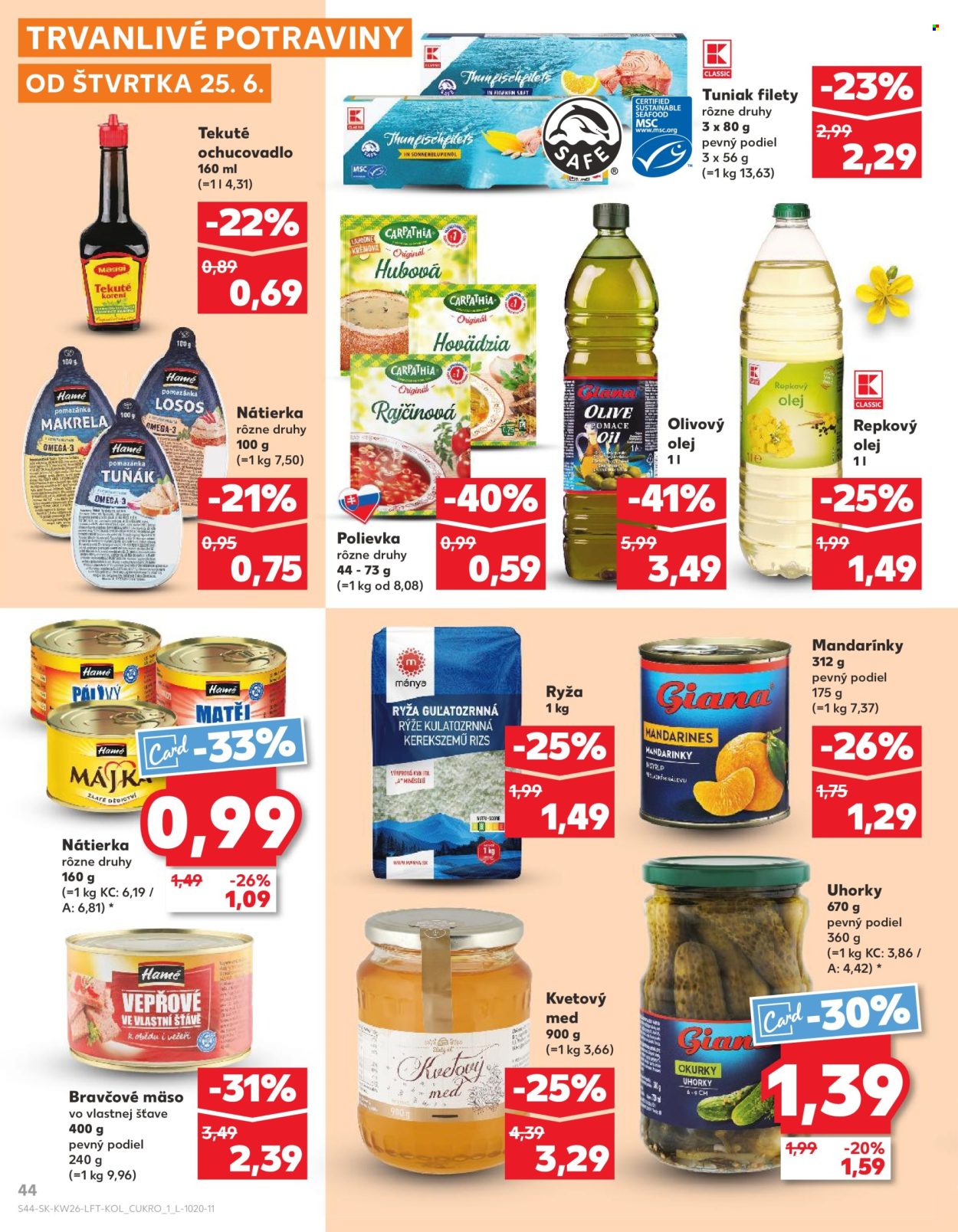Leták Kaufland - 25.6.2026 - 1.7.2026. Strana 44