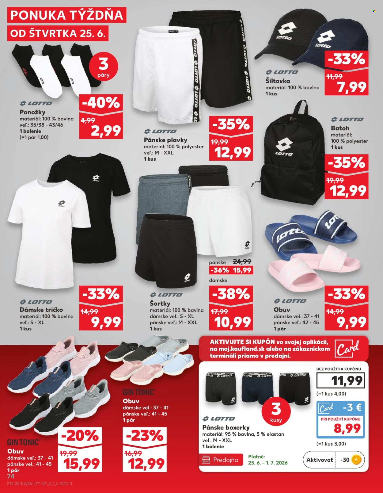 Leták Kaufland - 25.6.2026 - 1.7.2026. Strana 74