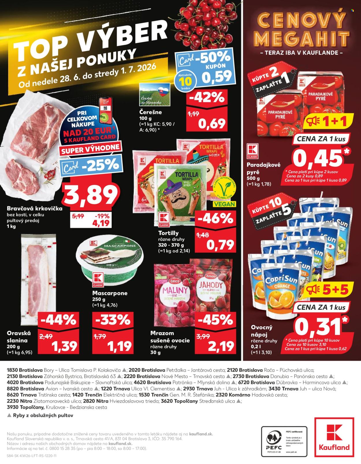 Leták Kaufland - 25.6.2026 - 1.7.2026. Strana 84