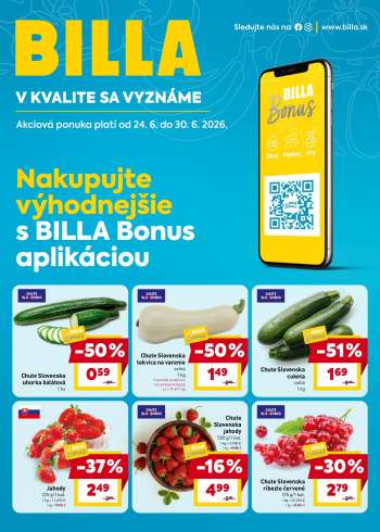 Leták Billa - 24.6.2026 - 30.6.2026.