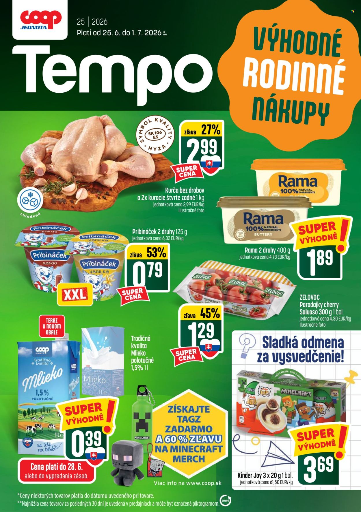 Leták COOP Jednota - 25.6.2026 - 1.7.2026. Strana 1
