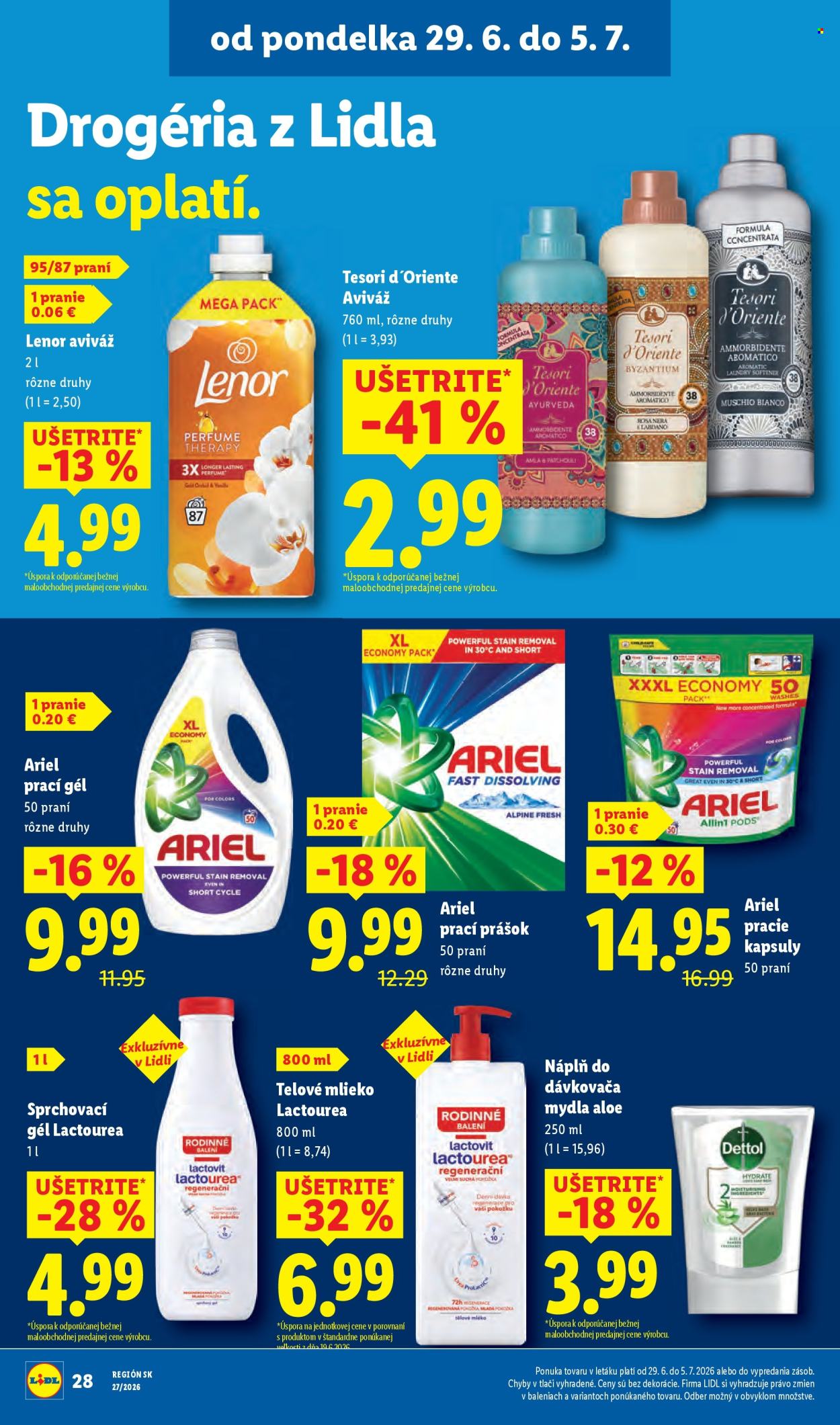 Leták Lidl - 29.6.2026 - 5.7.2026. Strana 42