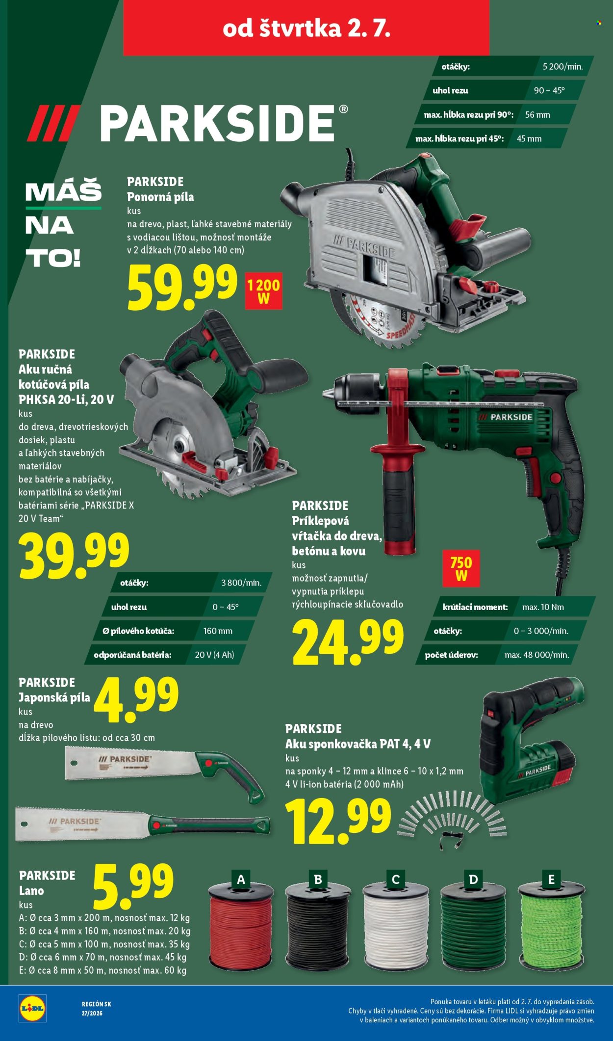 Leták Lidl - 29.6.2026 - 5.7.2026. Strana 88