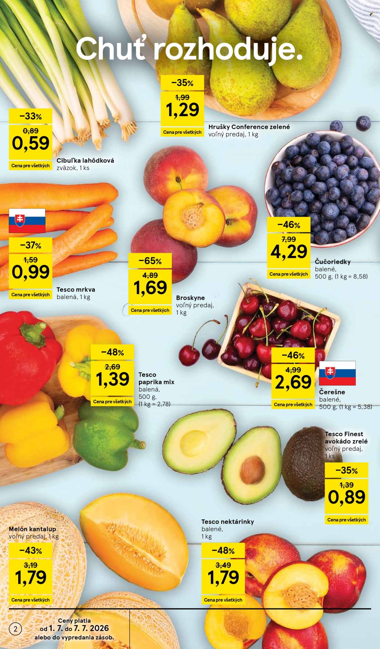 Leták TESCO - 1.7.2026 - 7.7.2026. Strana 2
