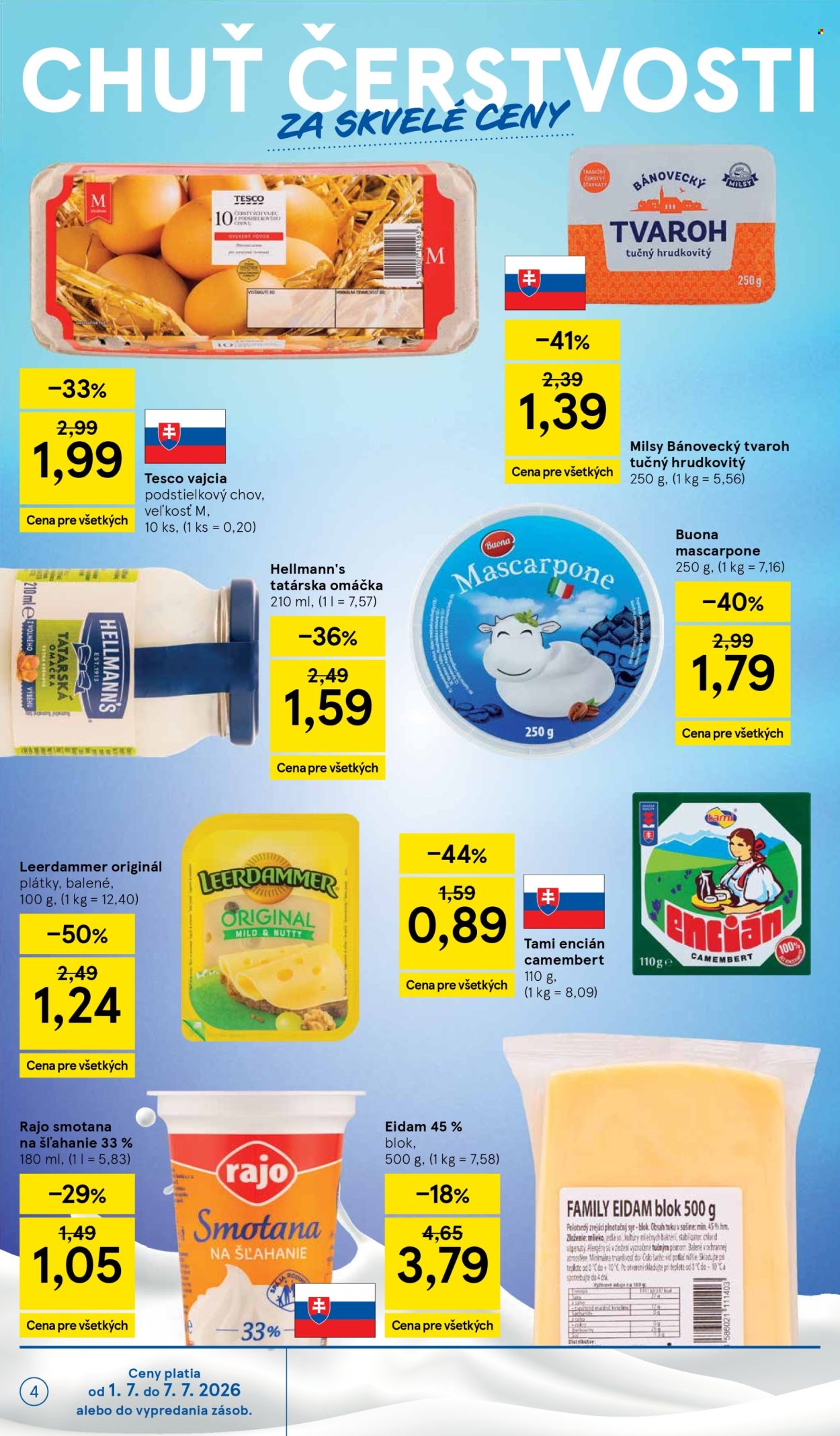 Leták TESCO - 1.7.2026 - 7.7.2026. Strana 4