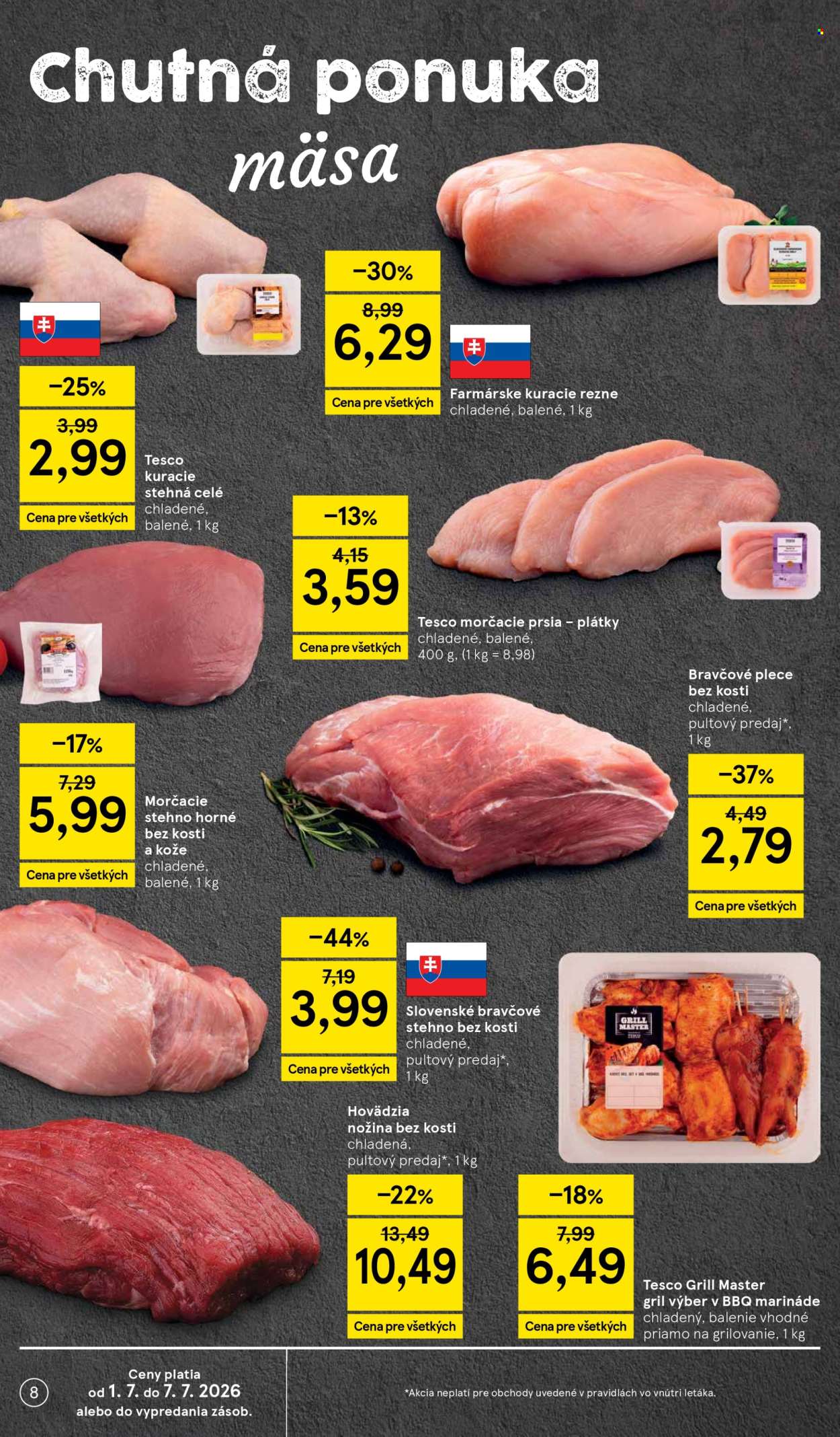 Leták TESCO - 1.7.2026 - 7.7.2026. Strana 8