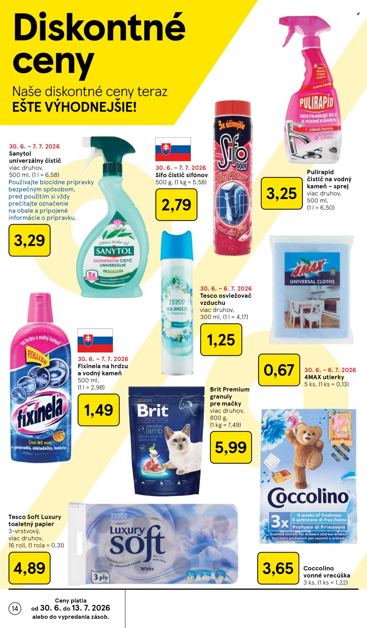Leták TESCO - 1.7.2026 - 7.7.2026. Strana 14