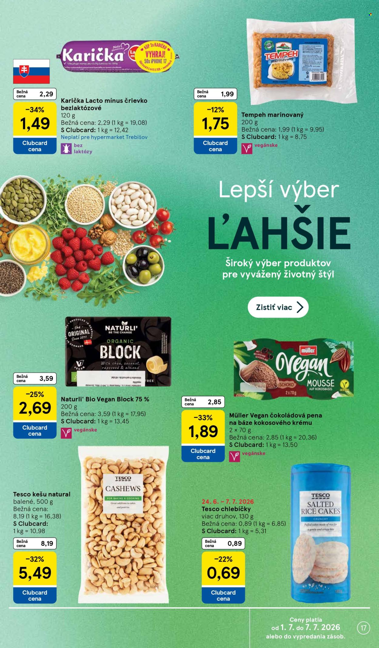 Leták TESCO - 1.7.2026 - 7.7.2026. Strana 17