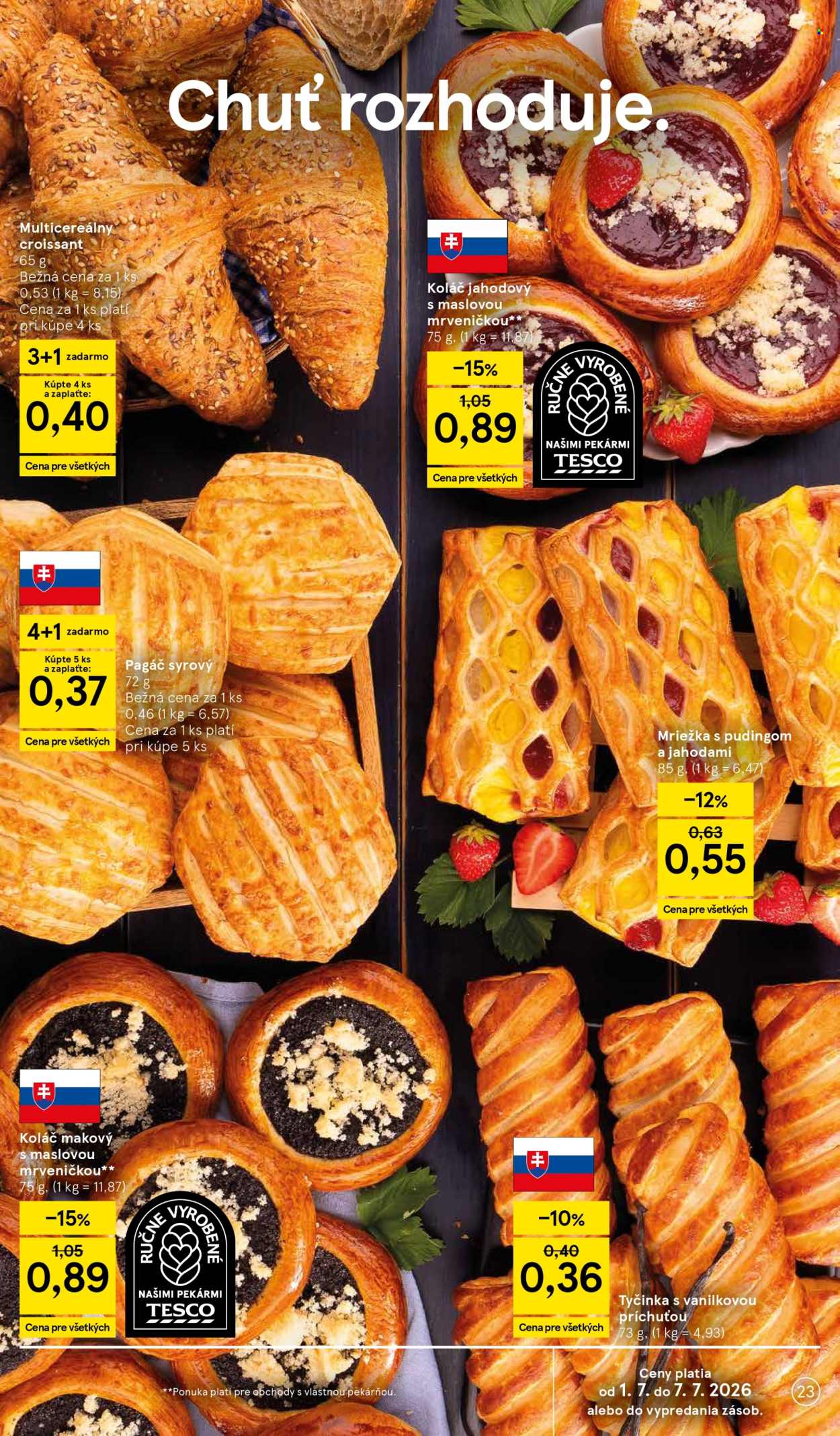 Leták TESCO - 1.7.2026 - 7.7.2026. Strana 23