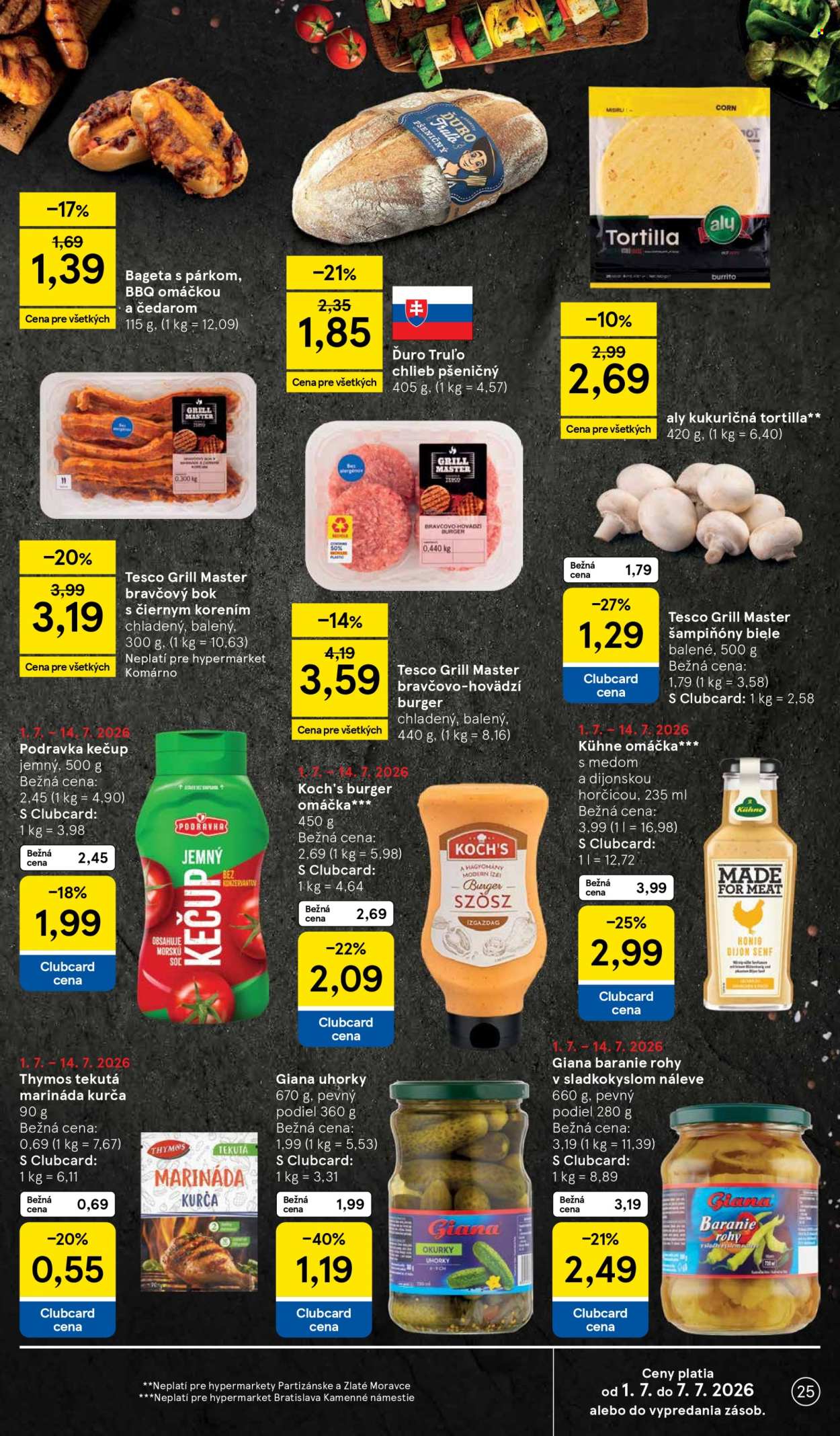 Leták TESCO - 1.7.2026 - 7.7.2026. Strana 25