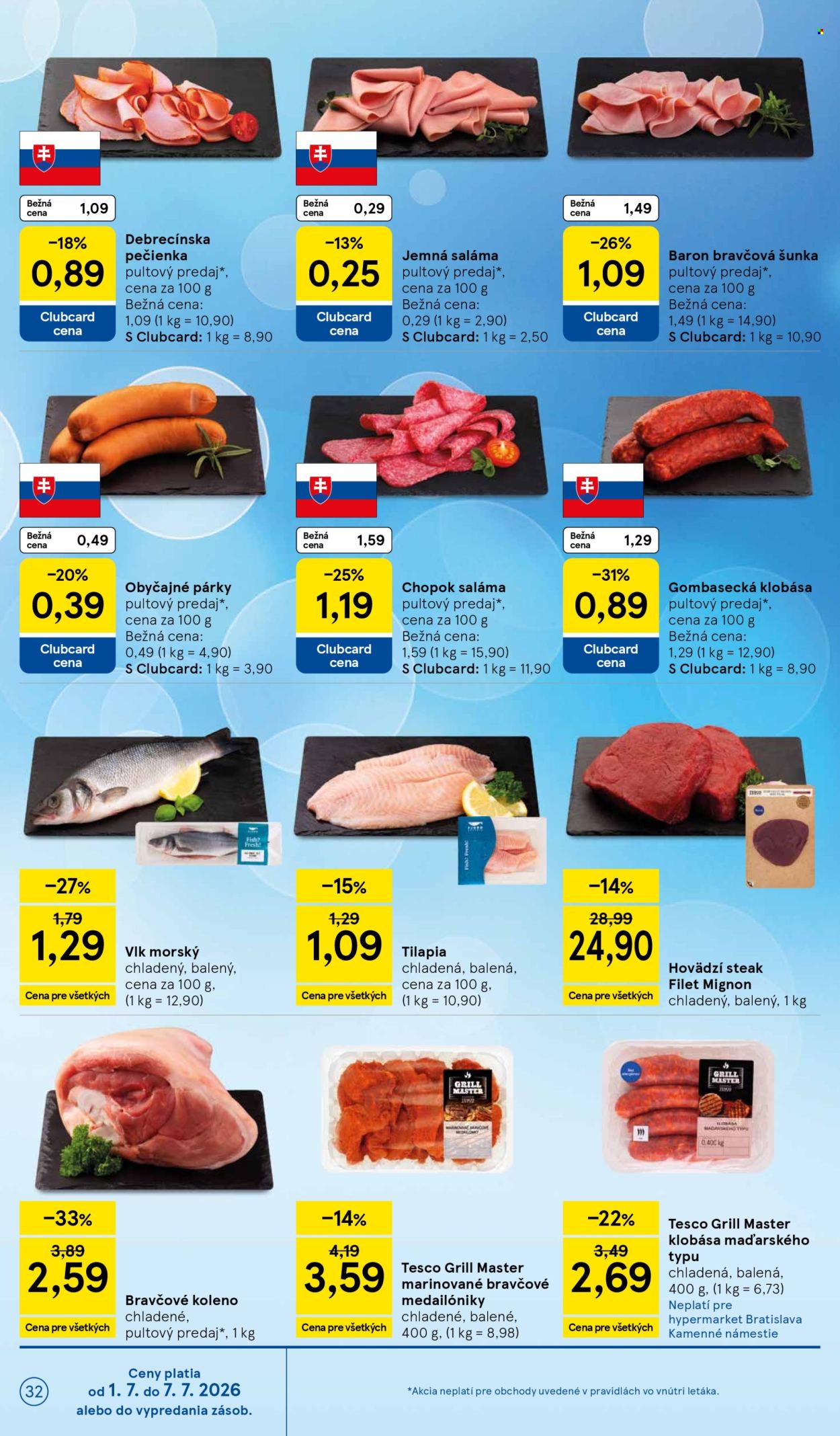 Leták TESCO - 1.7.2026 - 7.7.2026. Strana 32