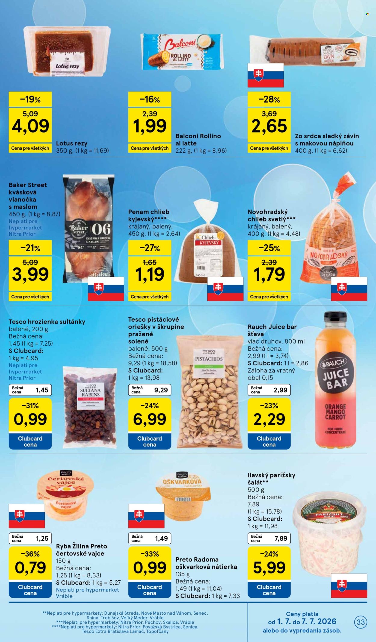 Leták TESCO - 1.7.2026 - 7.7.2026. Strana 33