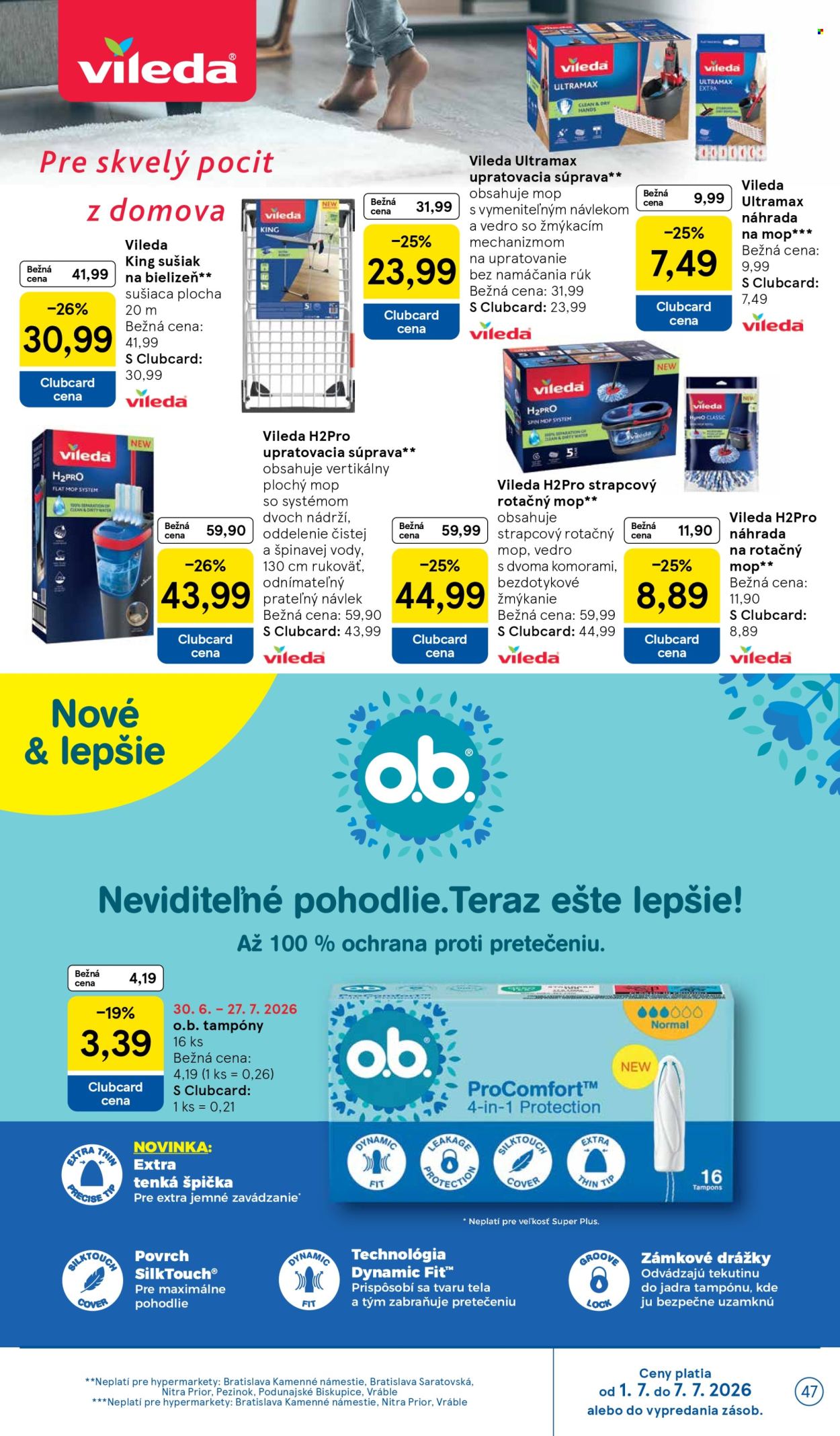 Leták TESCO - 1.7.2026 - 7.7.2026. Strana 47