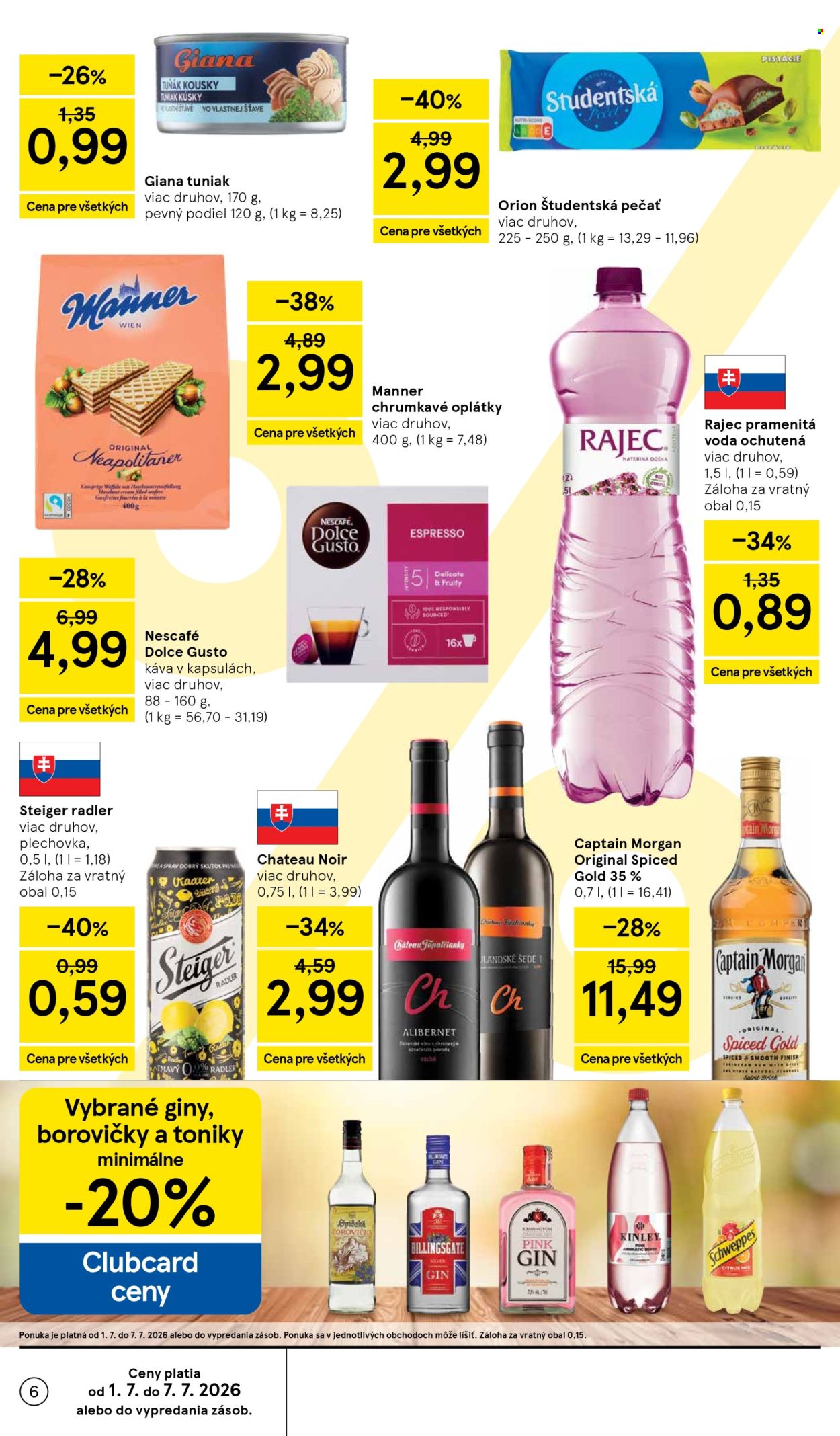 Leták TESCO supermarket - 1.7.2026 - 7.7.2026. Strana 6