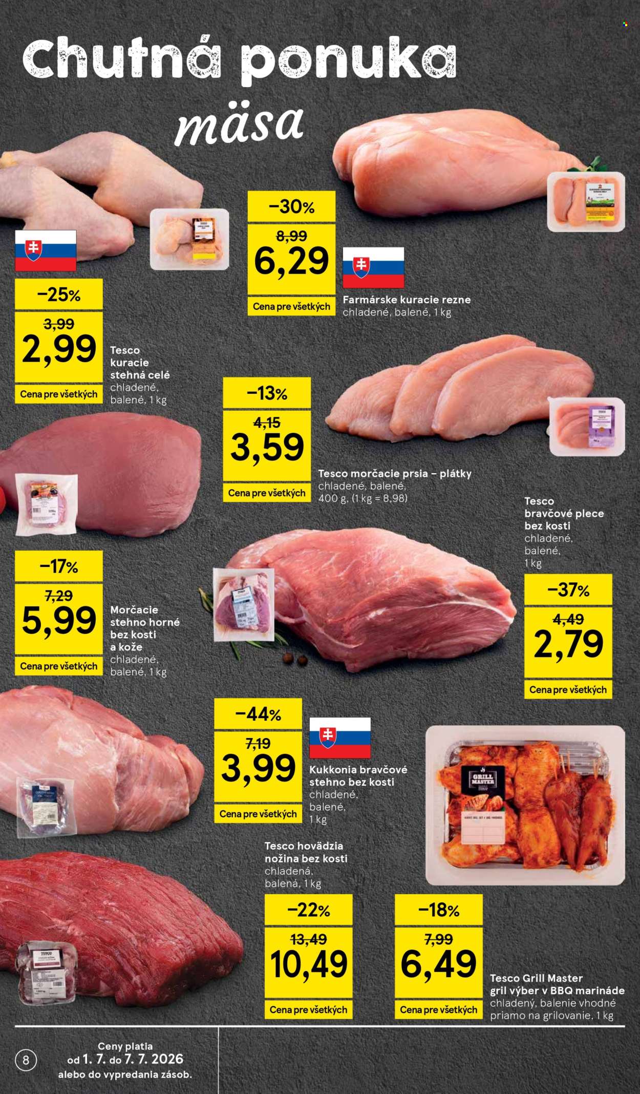 Leták TESCO supermarket - 1.7.2026 - 7.7.2026. Strana 8