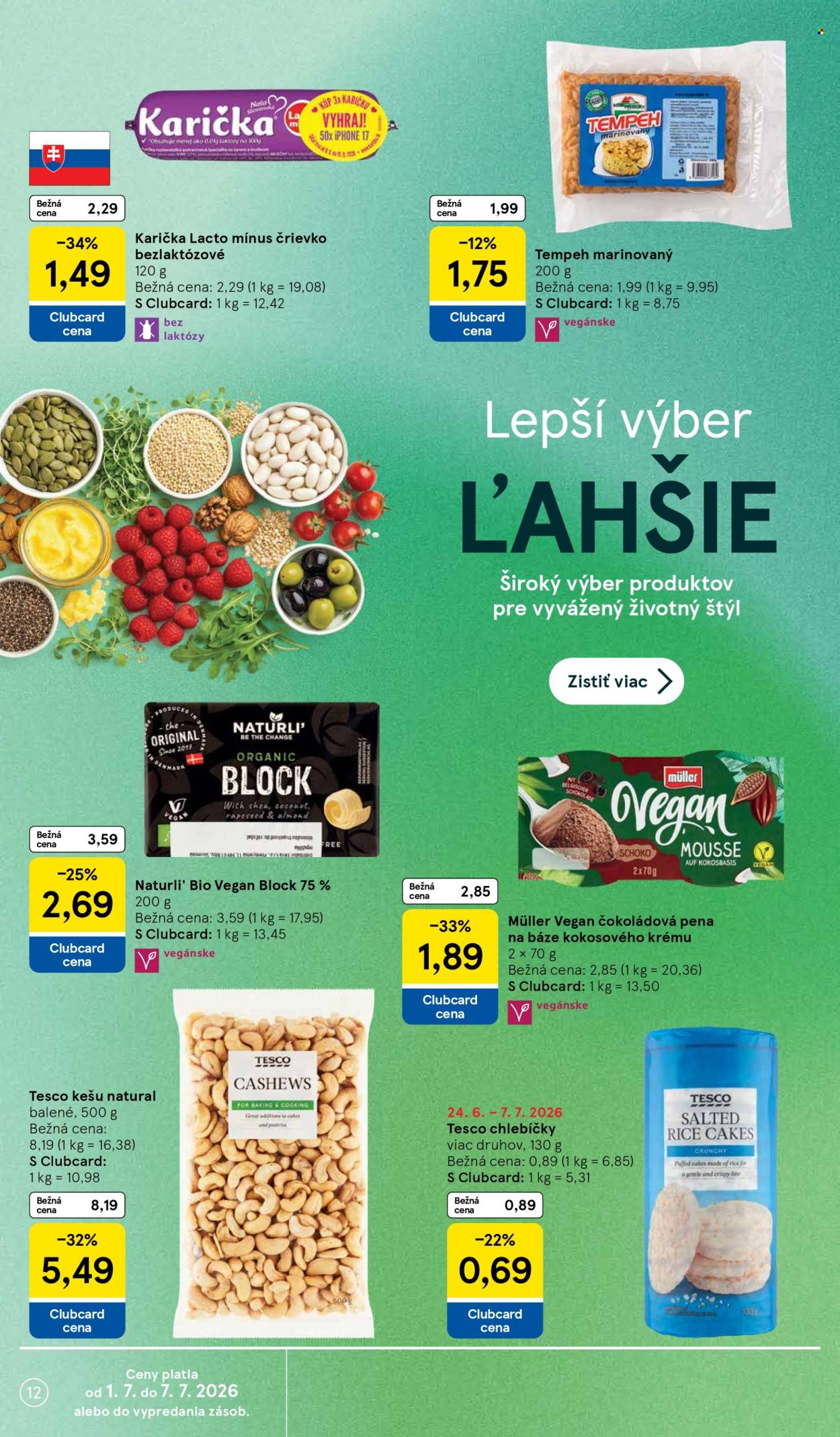 Leták TESCO supermarket - 1.7.2026 - 7.7.2026. Strana 12
