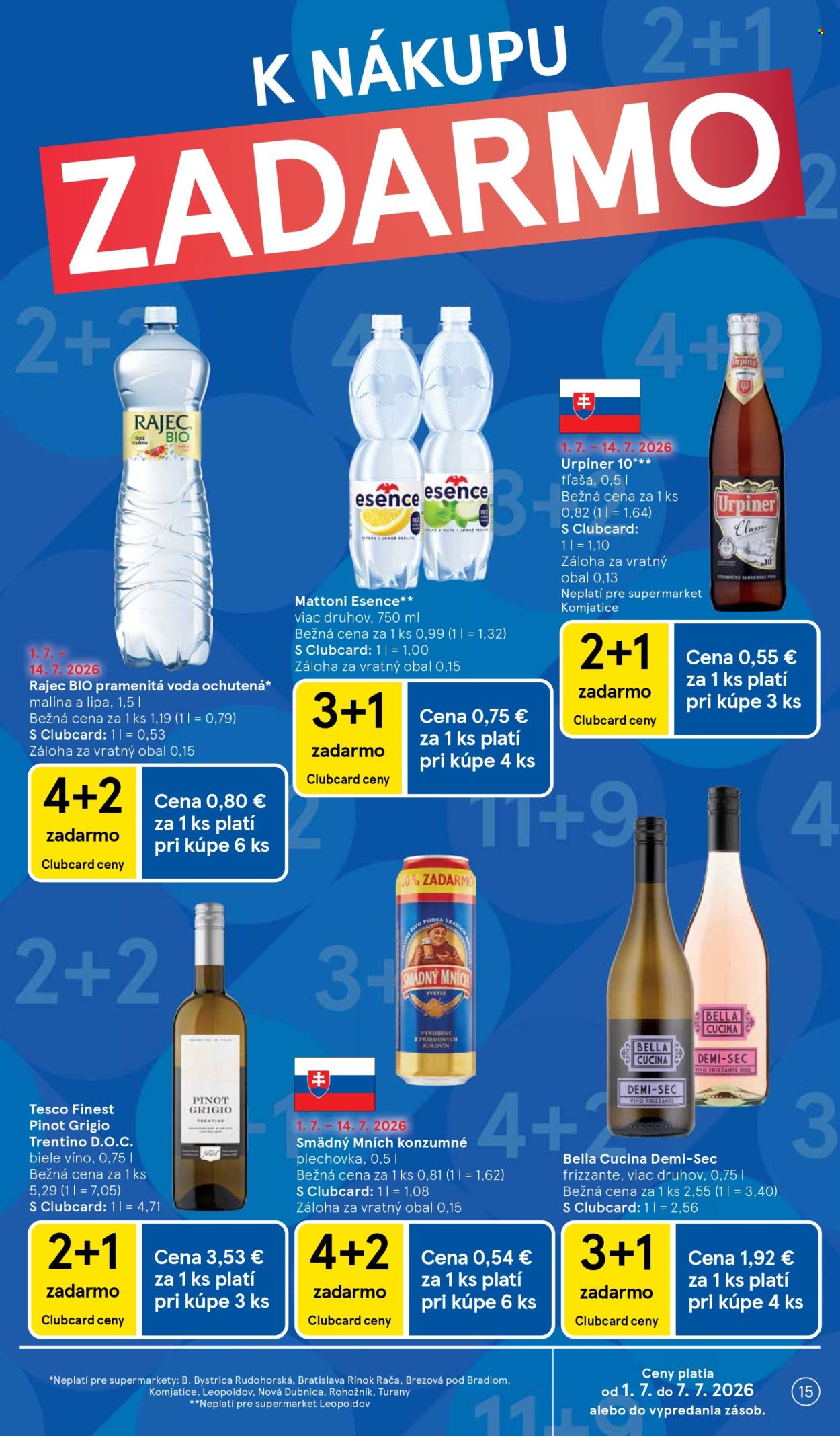 Leták TESCO supermarket - 1.7.2026 - 7.7.2026. Strana 15