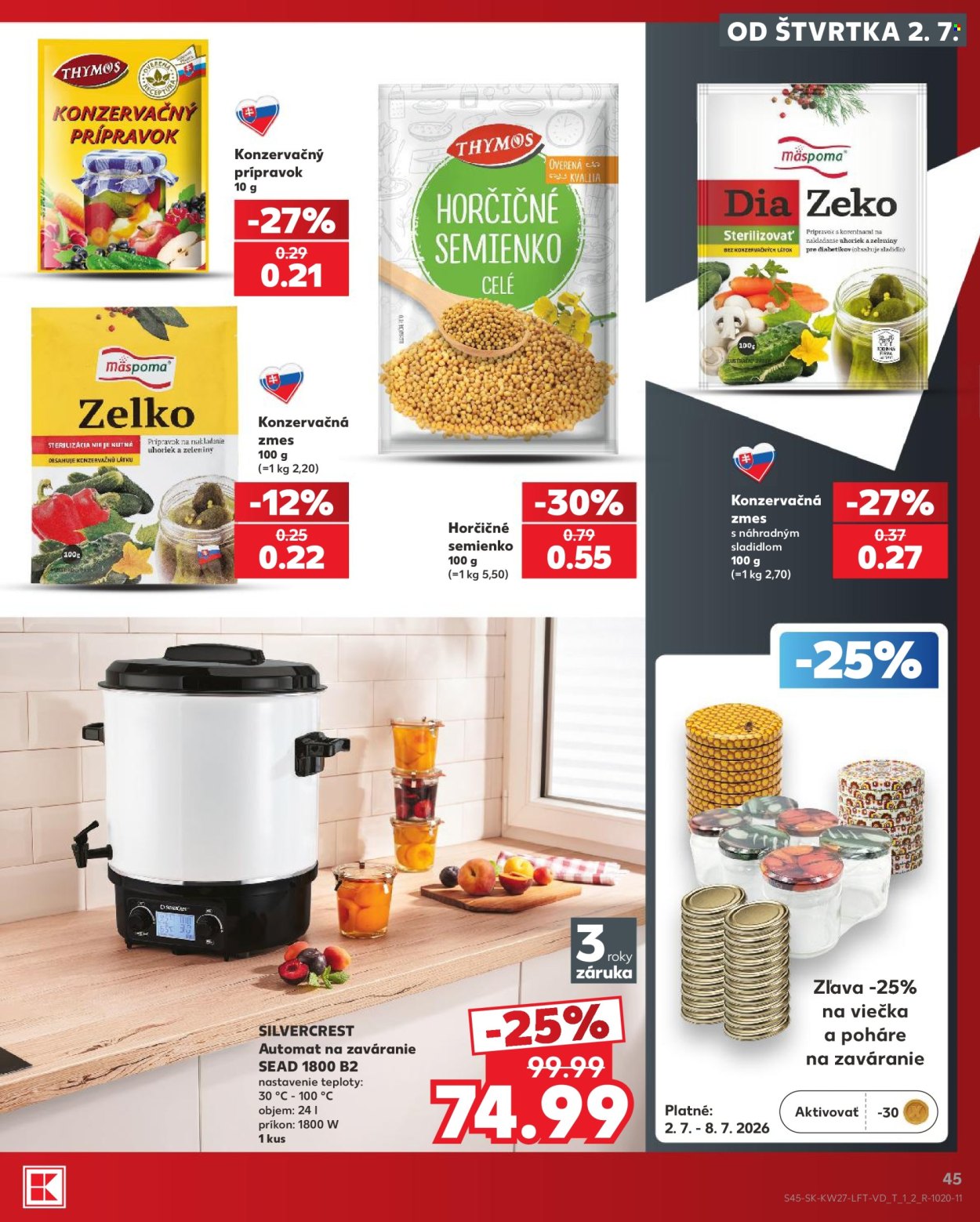 Leták Kaufland - 2.7.2026 - 8.7.2026. Strana 45