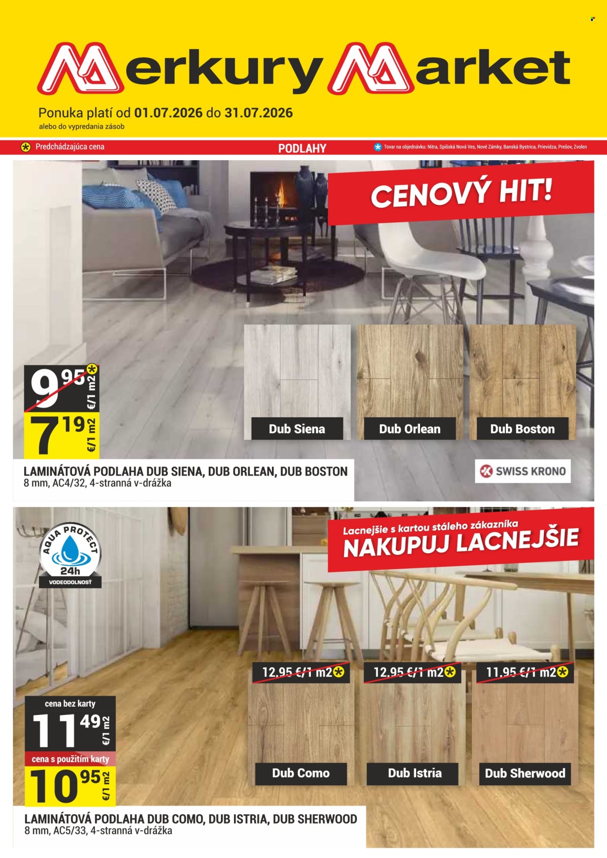 Leták Merkury Market - 1.7.2026 - 31.7.2026. Strana 1