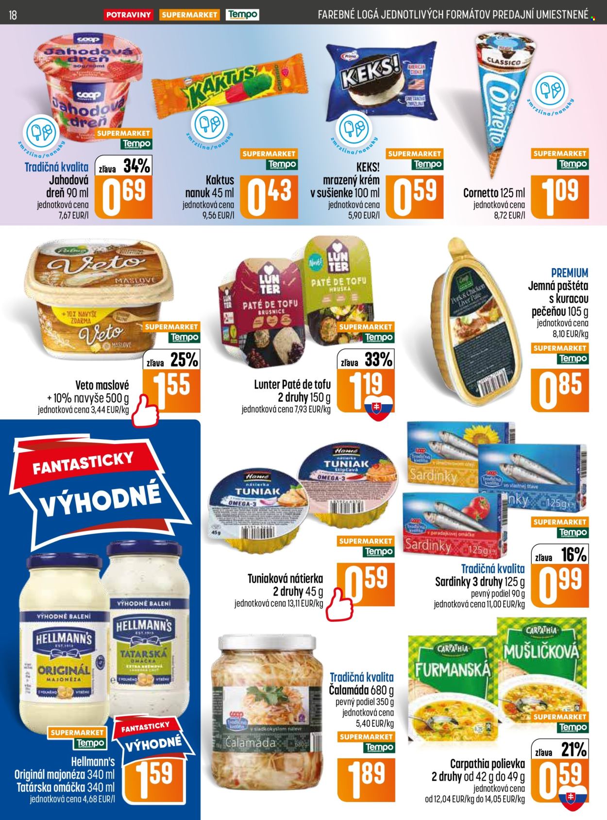 Leták COOP Jednota - 2.7.2026 - 8.7.2026. Strana 18