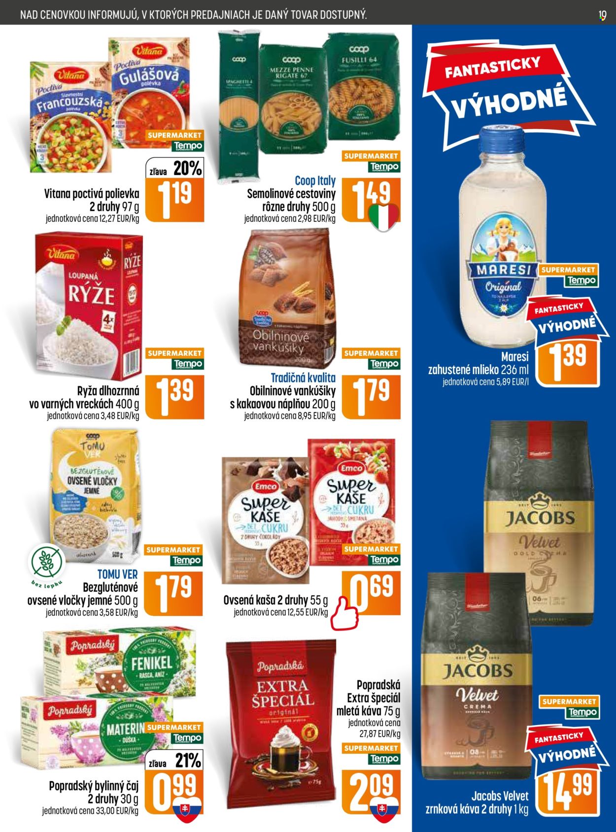 Leták COOP Jednota - 2.7.2026 - 8.7.2026. Strana 19