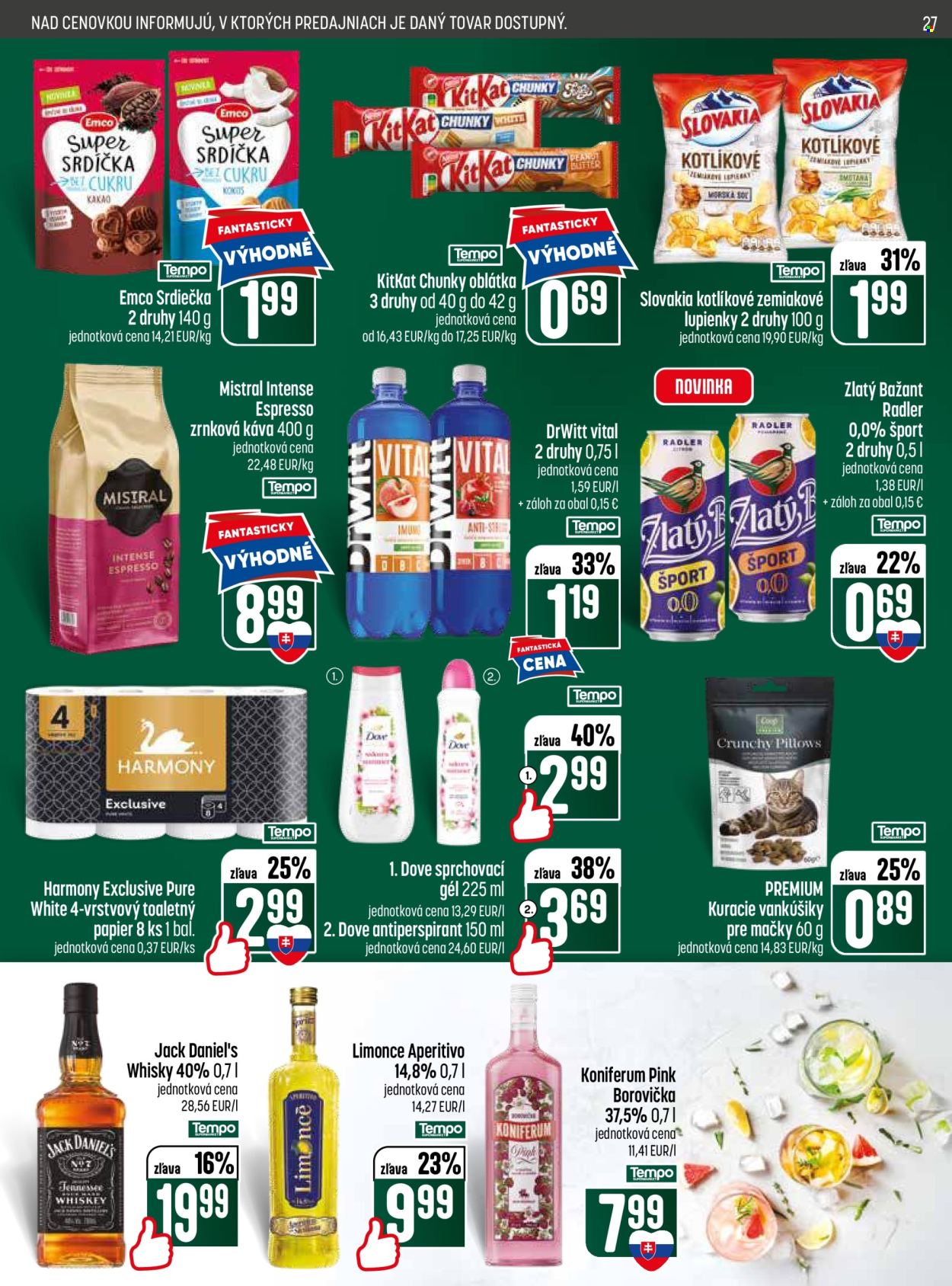 Leták COOP Jednota - 2.7.2026 - 8.7.2026. Strana 27