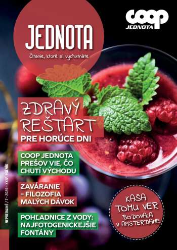 Leták COOP Jednota - 1.7.2026 - 31.7.2026.
