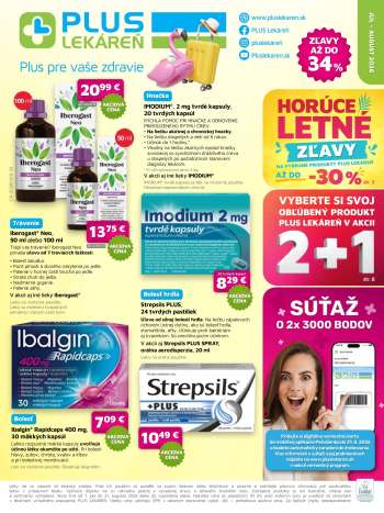 Leták Plus lekáreň - 1.7.2026 - 31.8.2026.